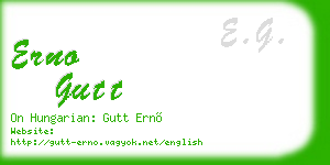 erno gutt business card